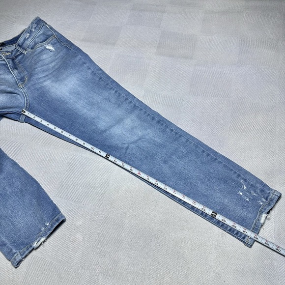 Judy‎ Blue High Rise Slim Fit Jeans 9/29 Distressed Stretch Denim Medium Wash - Picture 15 of 16